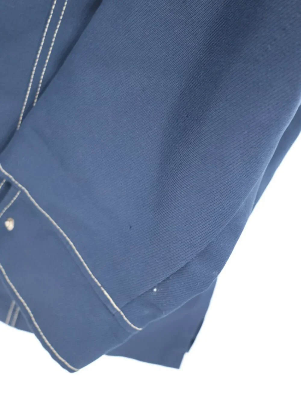 VTG Levis Panatela tops Jacket Mens XL Blue Western pearl Snap button 70s pocket - Picture 6 of 15
